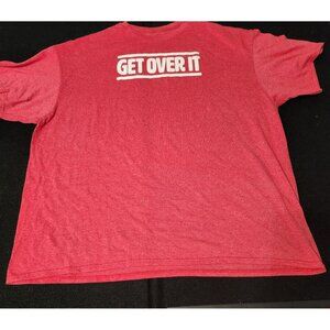 Red "Get Over It"‎ Graphic Tee
